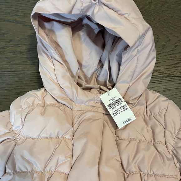 Gap dusty pink baby puffer coat 0-6M NWT Ret $118 - Picture 2 of 5